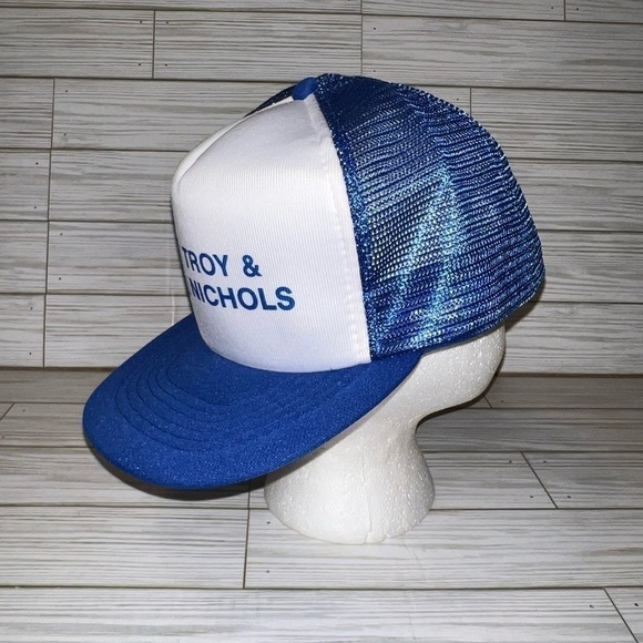 Vintage Trucker Style Snapback Hat Troy & Nichols Logo - Picture 5 of 9